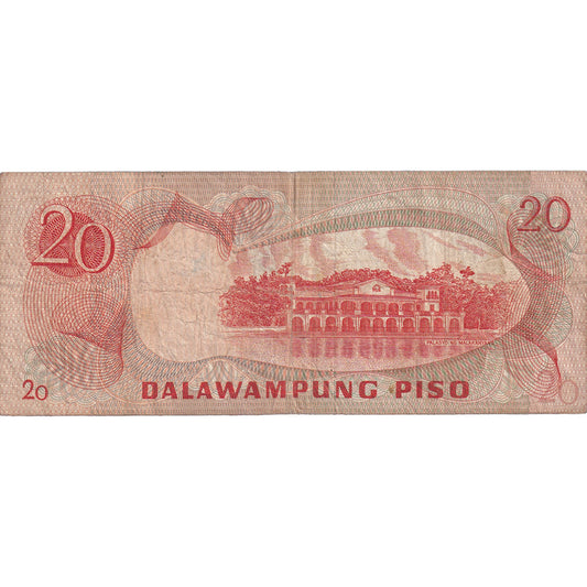 bankovka, 
  
  Filipíny, 
  
  20 Piso