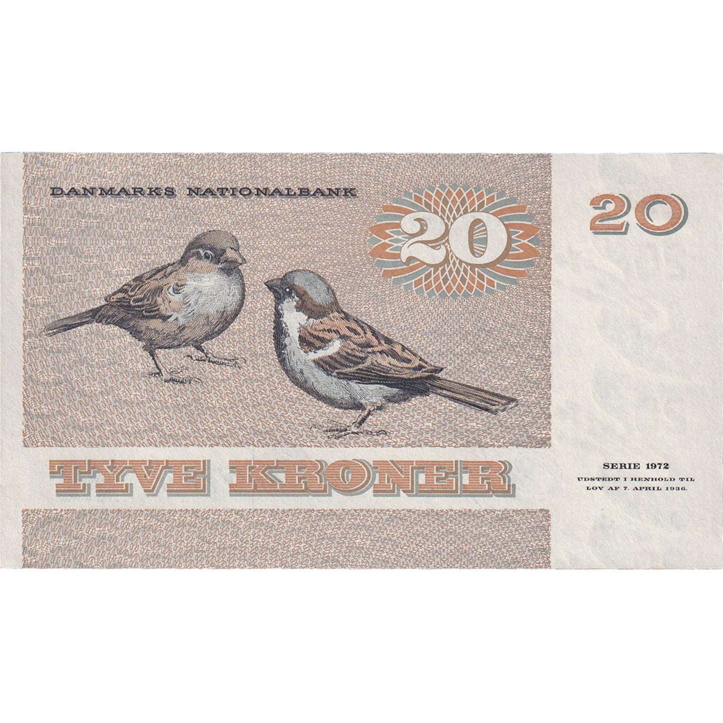 bankovka, 
  
  Dánsko, 
  
  20 korún