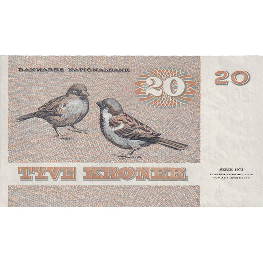 bankovka, 
  
  Dánsko, 
  
  20 korún